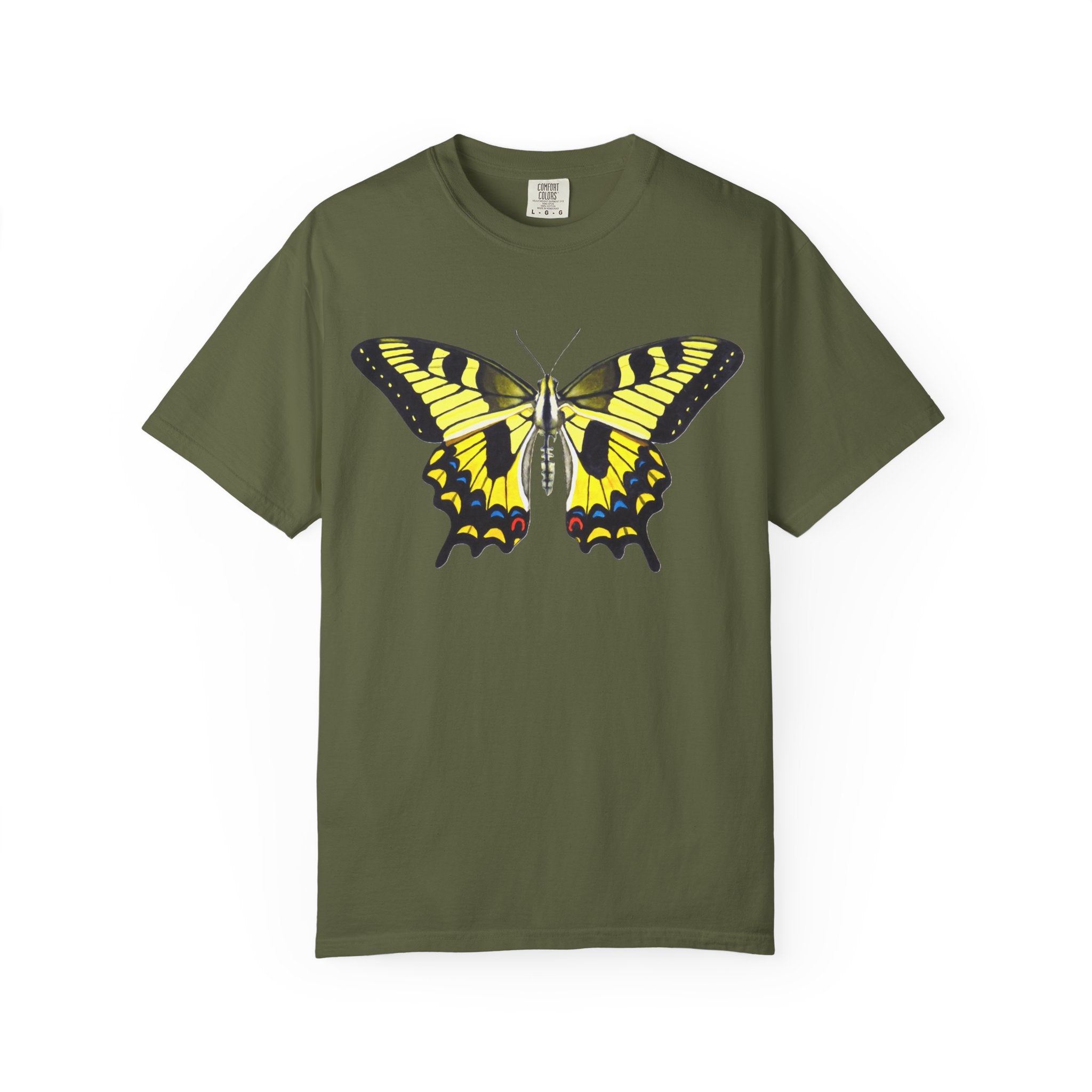 Yellow Butterfly Graphic Tee