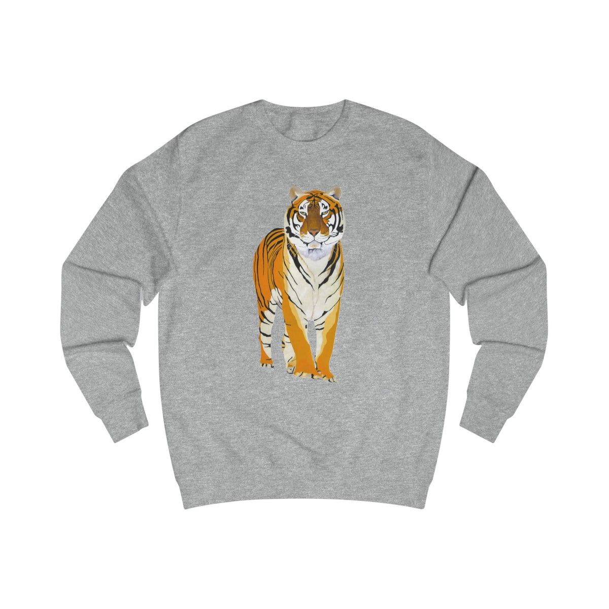 Mystic Tiger Graphic Sweatshirt - Retro Botanical & Big Cat Sweater