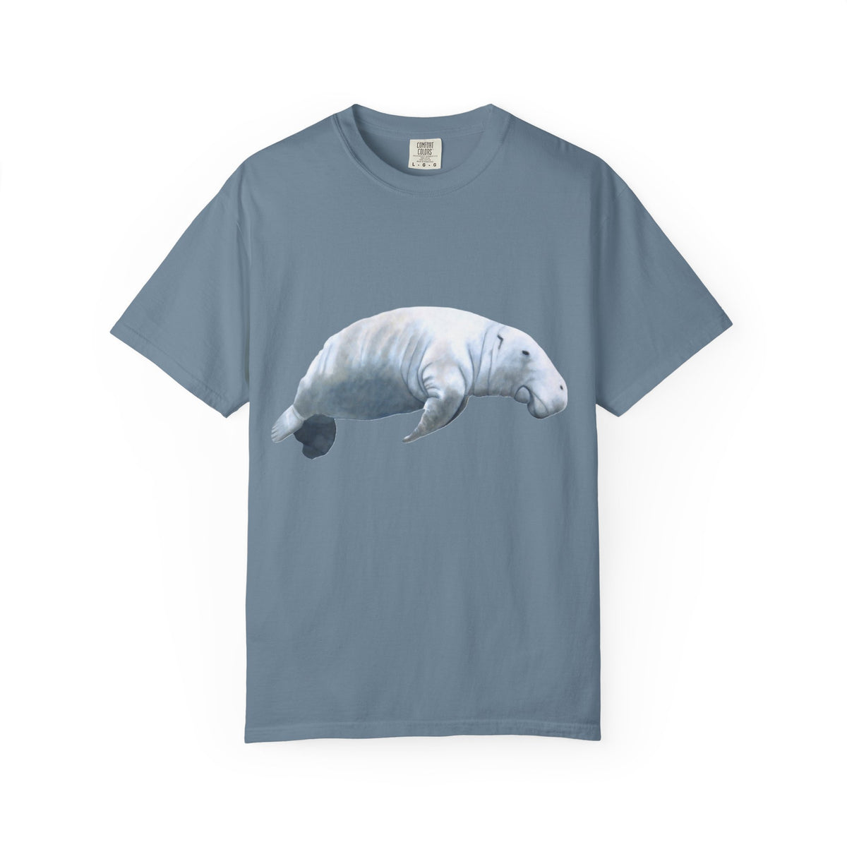 Manatee Watercolor T-Shirt — Gentle Sea Mammal Graphic Tee