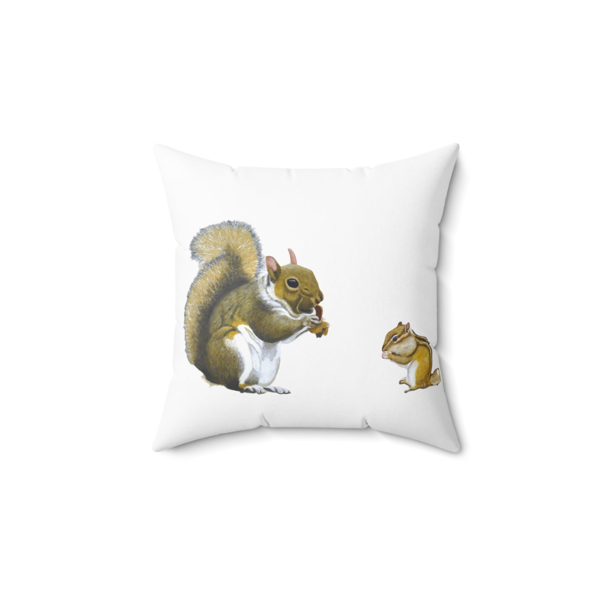 Squirrel & Chipmonk - Throw Pillow