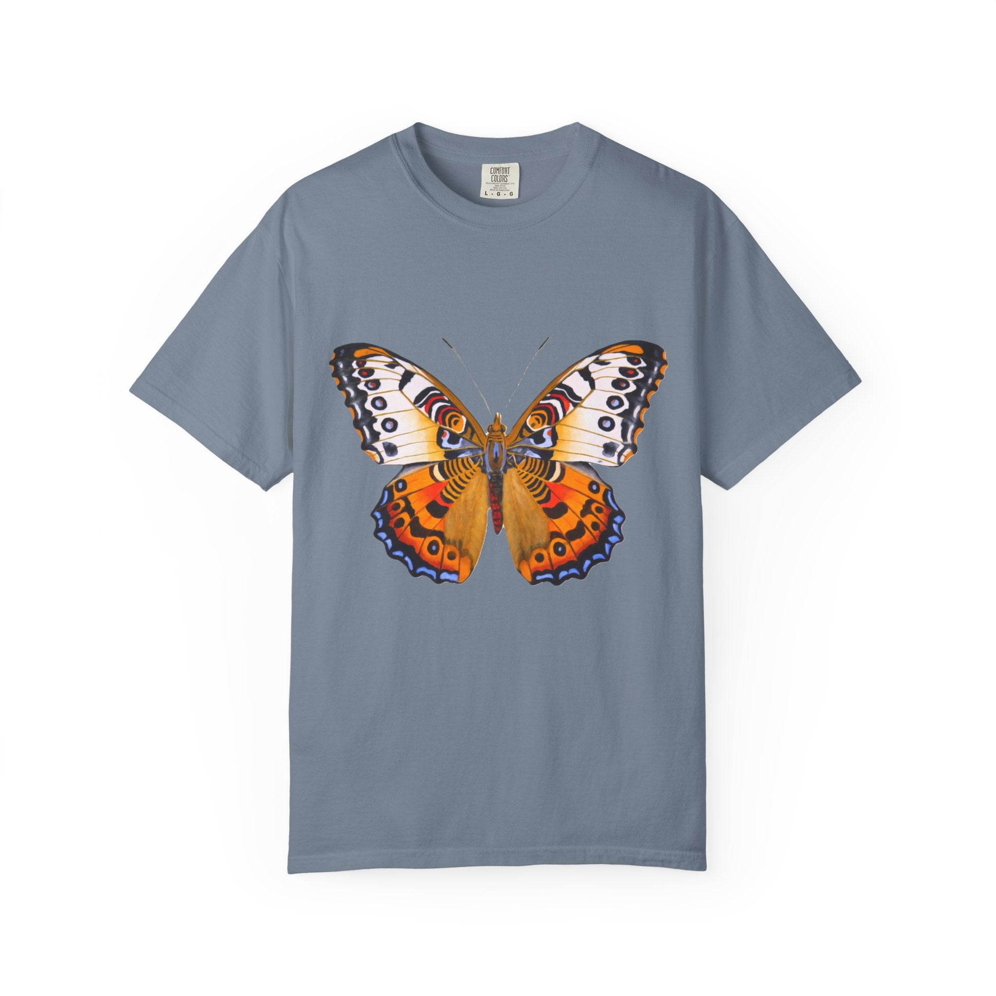 Orange Butterfly Graphic T-Shirt
