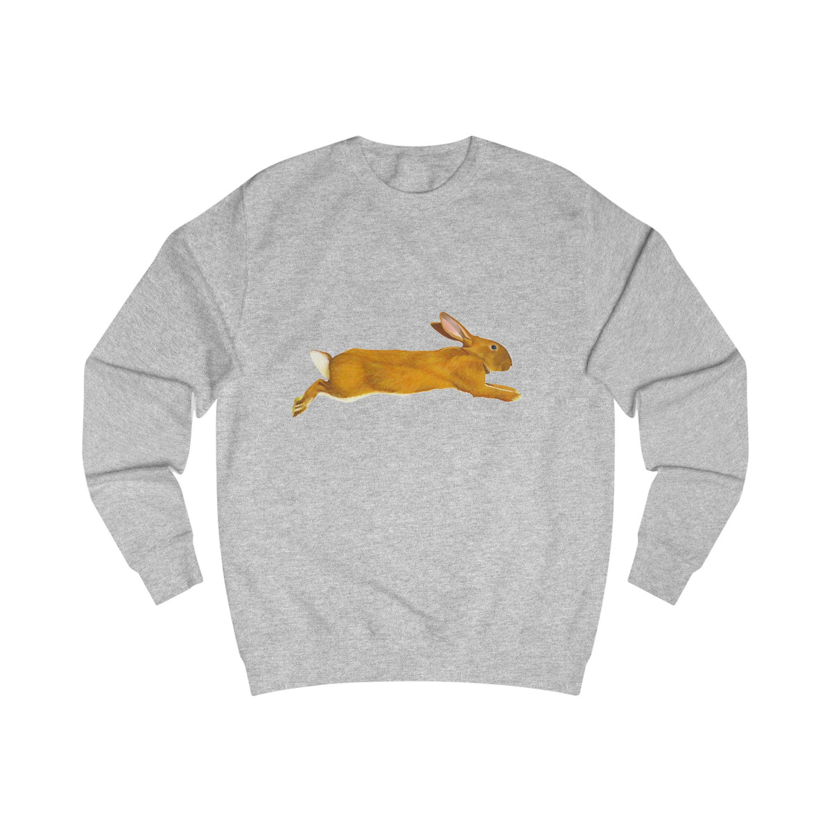 Leaping Hare Sweatshirt —Hand-Drawn Wilderness Print