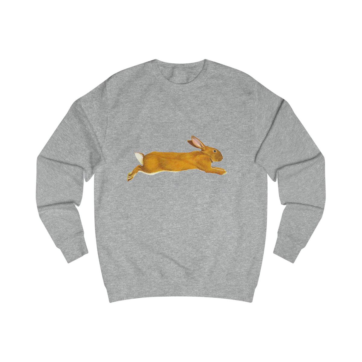 Leaping Hare Sweatshirt —Hand-Drawn Wilderness Print