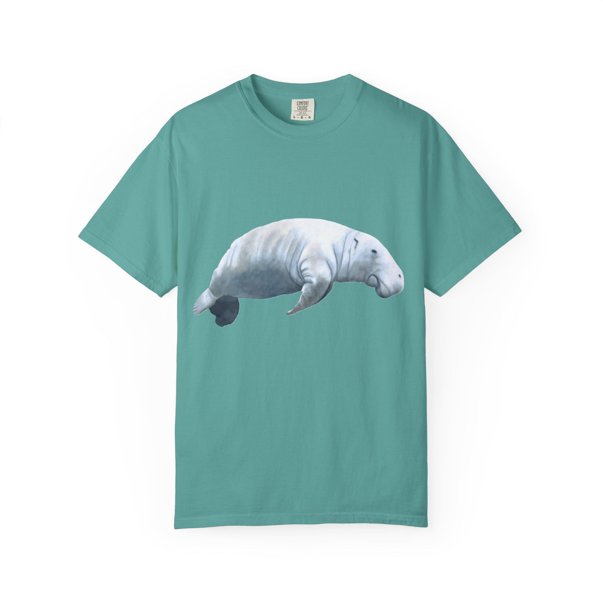 Manatee Watercolor T-Shirt — Gentle Sea Mammal Graphic Tee