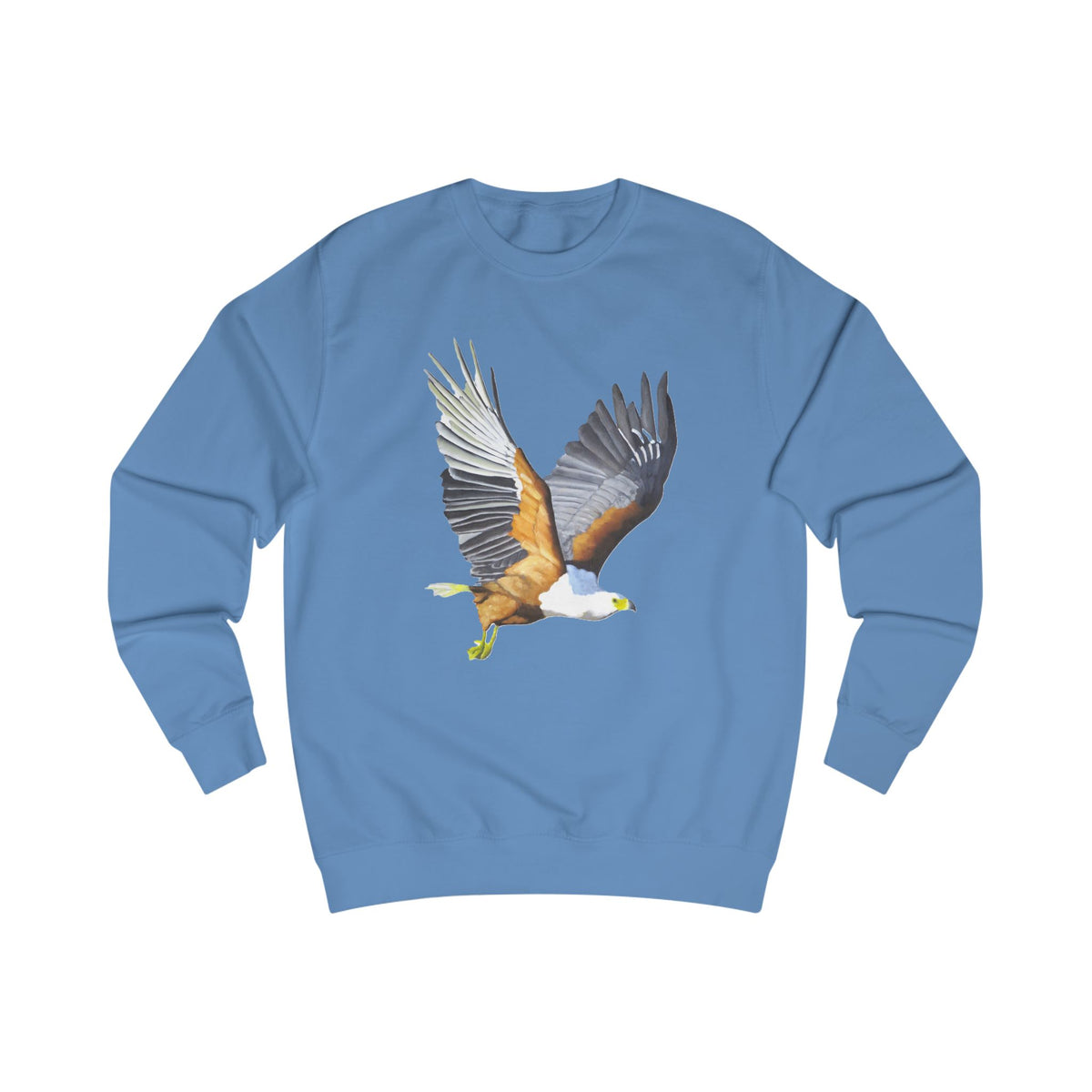 River Eagle Graphic Sweatshirt - Hand-Drawn African Nature Print