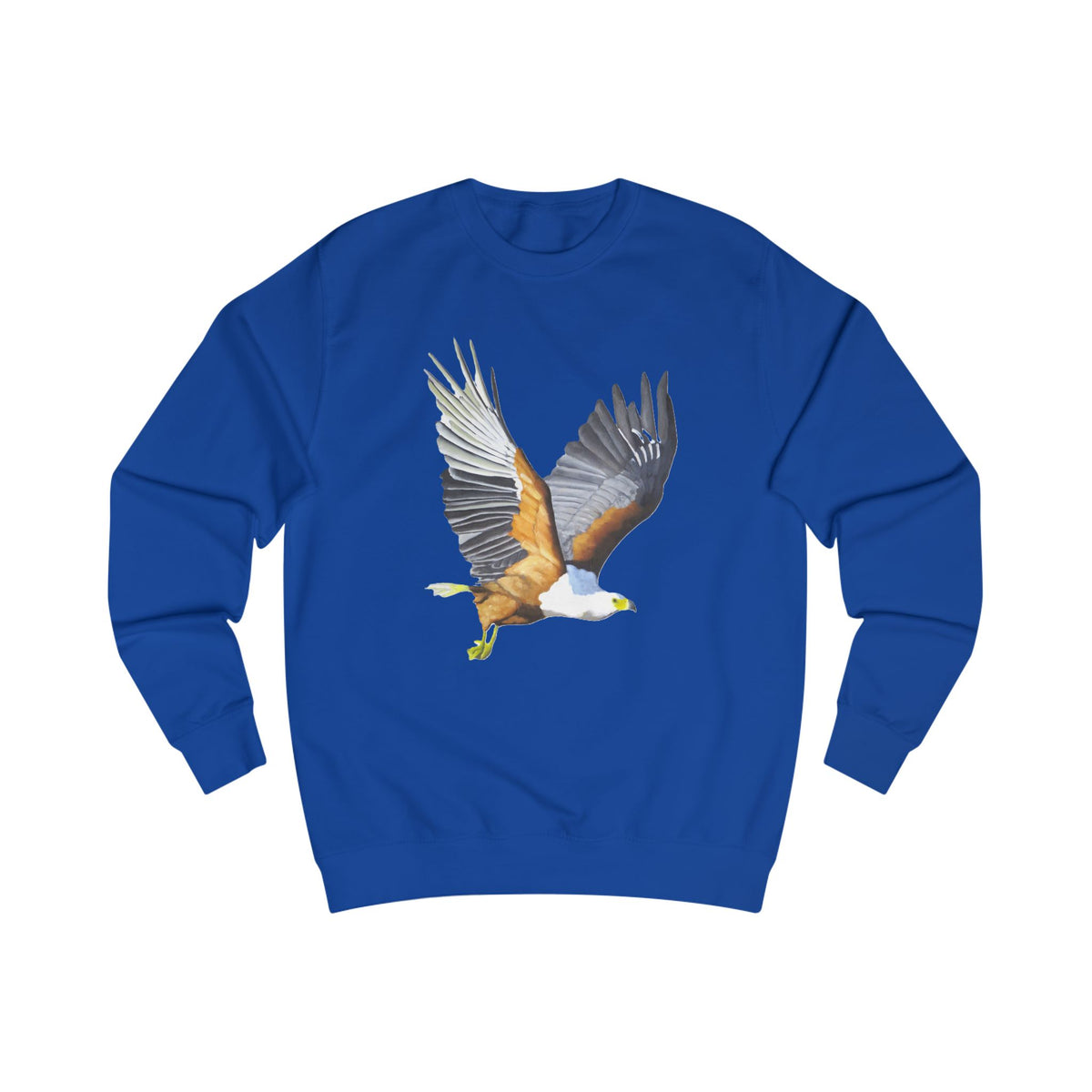 River Eagle Graphic Sweatshirt - Hand-Drawn African Nature Print