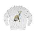 Clouded Leopard Graphic Sweatshirt - Hand-Drawn Jungle Print