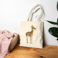 Damara Dik-Dik Canvas Tote - Vintage Desert Wildlife Shopping Bag