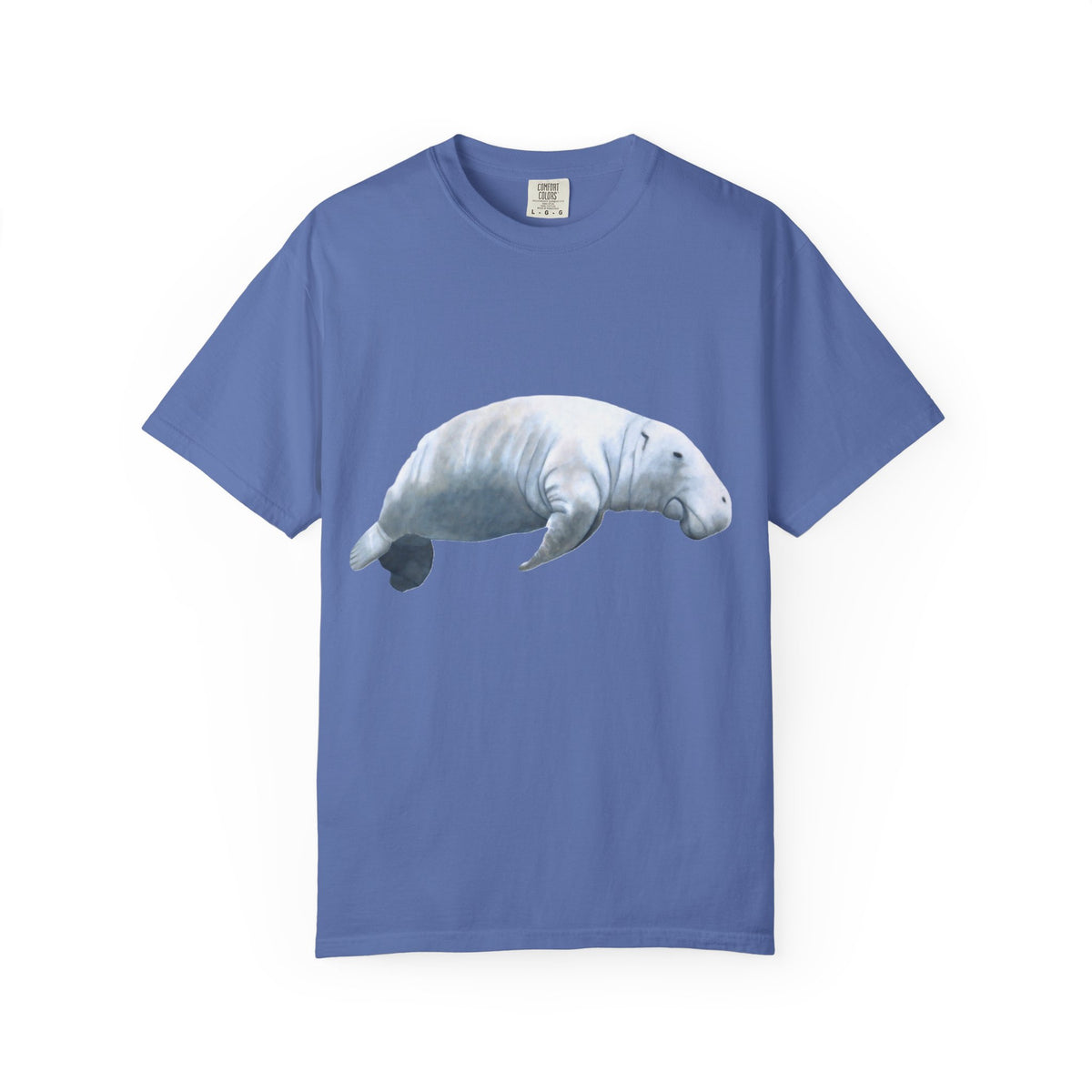 Manatee Watercolor T-Shirt — Gentle Sea Mammal Graphic Tee
