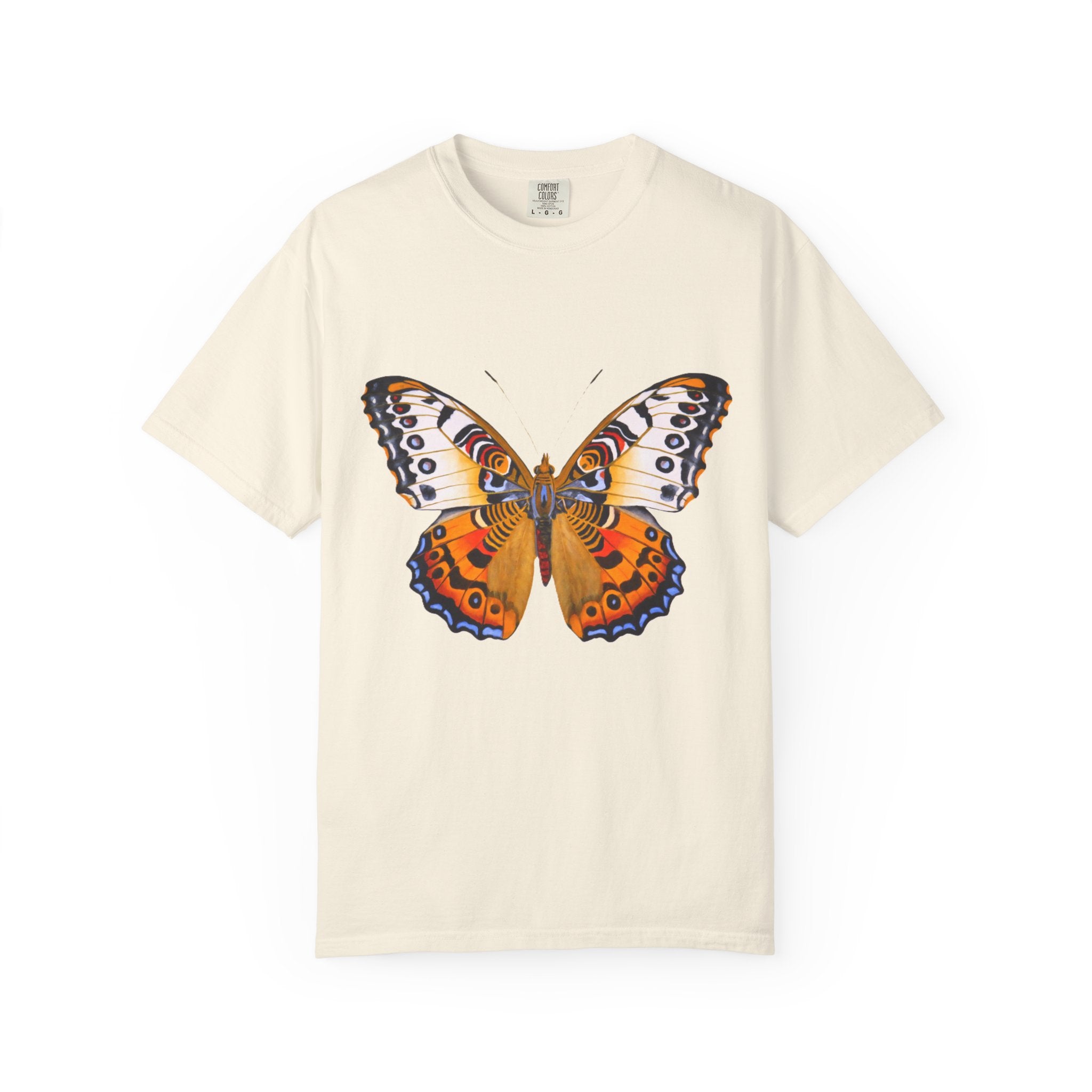 Orange Butterfly Graphic T-Shirt