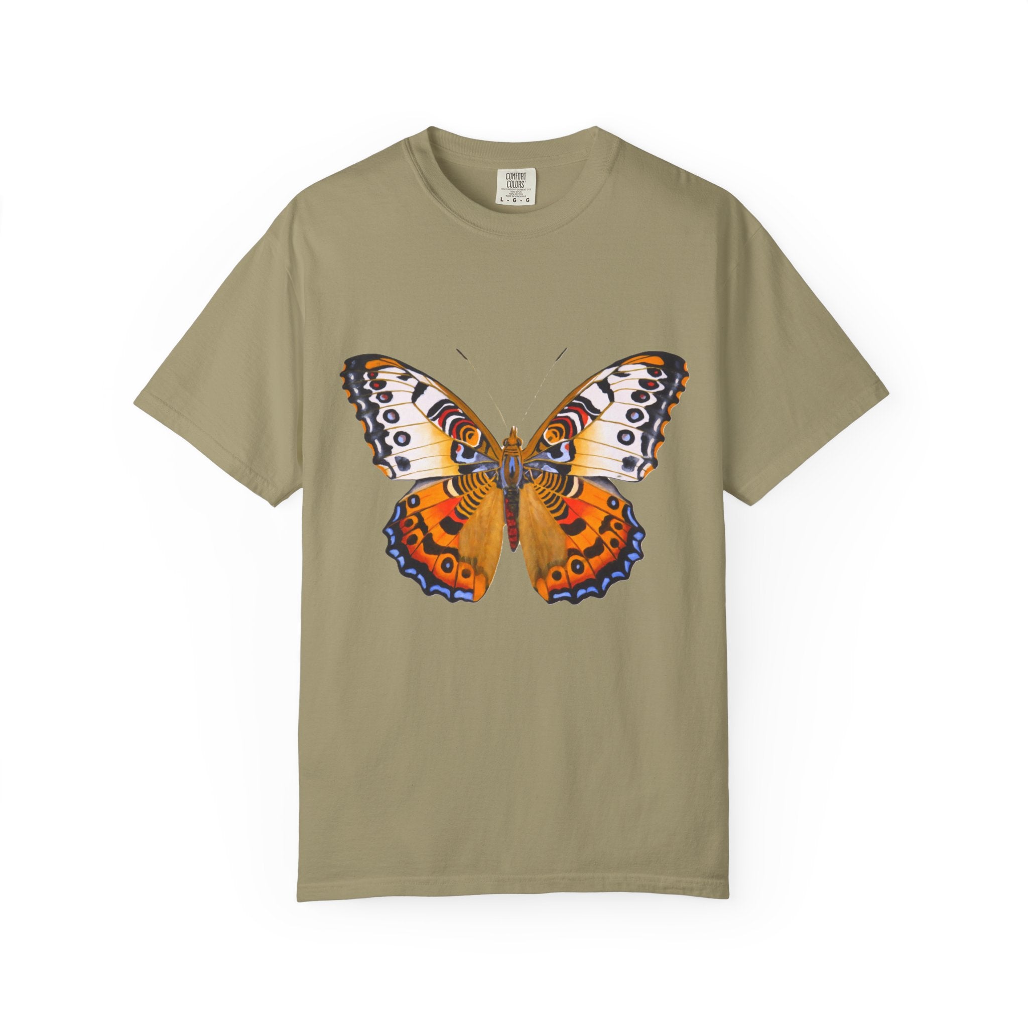 Orange Butterfly Graphic T-Shirt