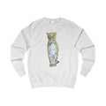 Spotted Leopard Graphic Sweatshirt - Retro Botanical Wildlife Sweater