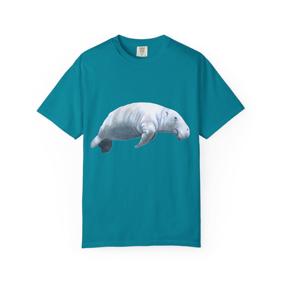 Manatee Watercolor T-Shirt — Gentle Sea Mammal Graphic Tee