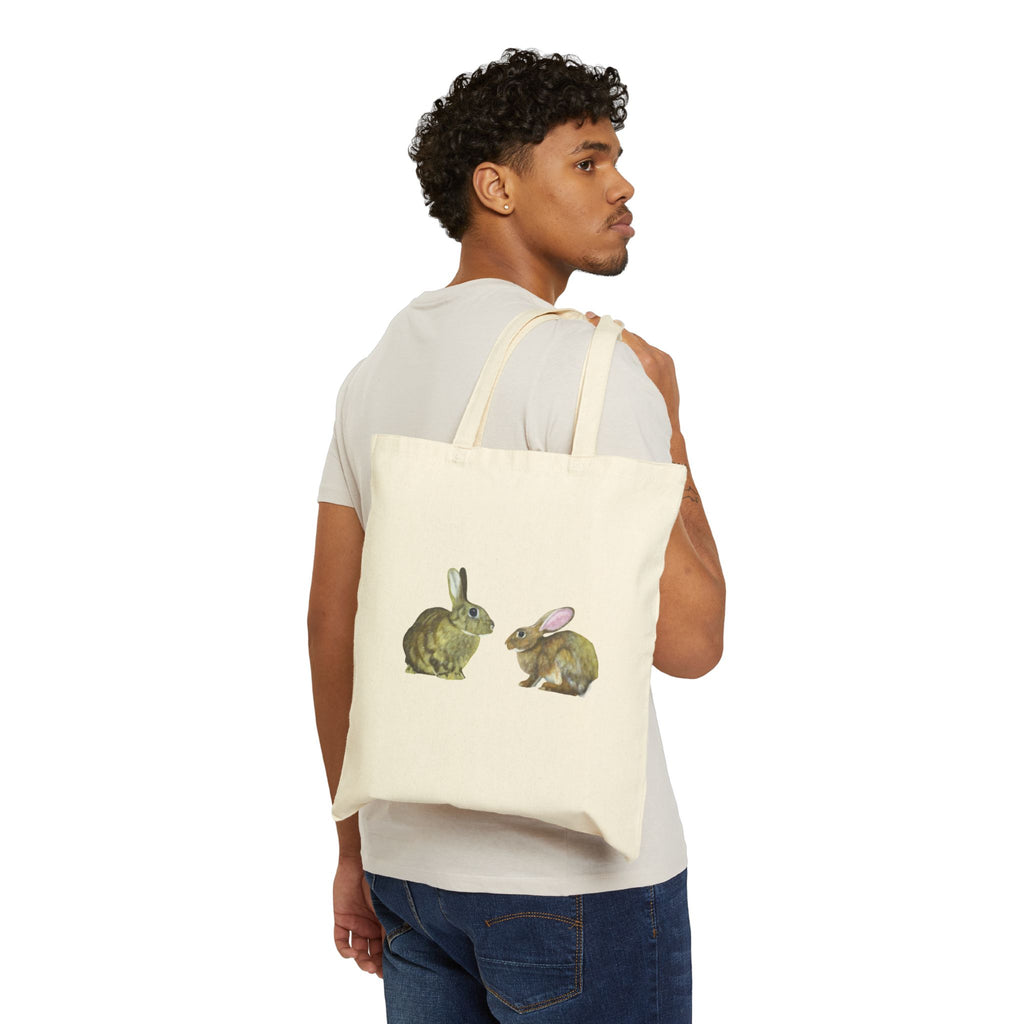 Bunny Pair - Canvas Tote Bag