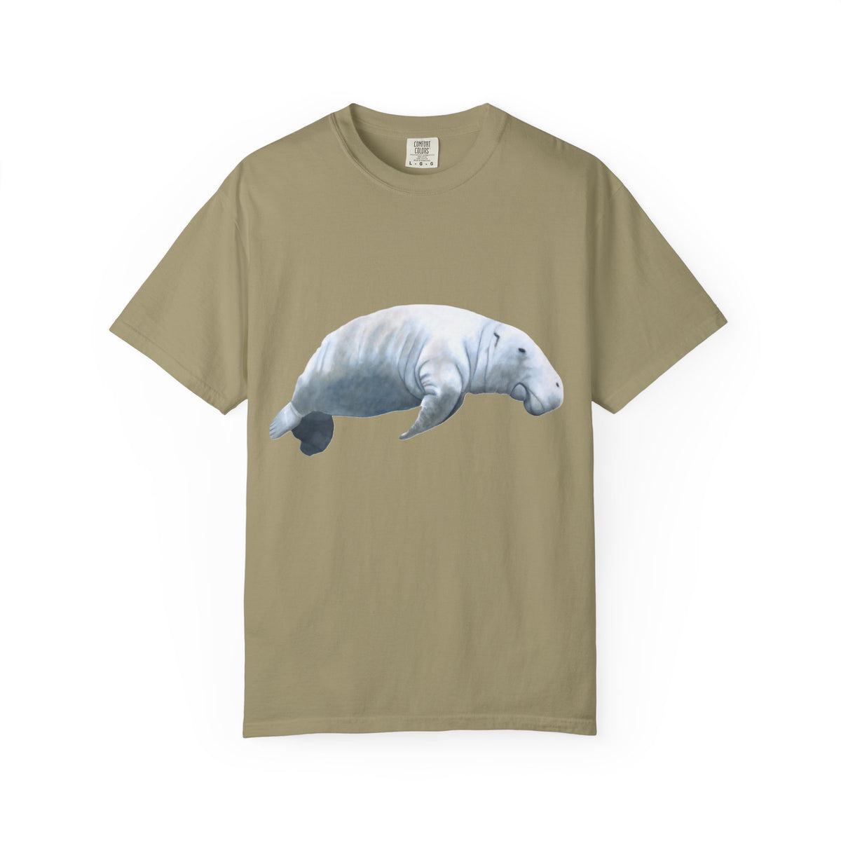 Manatee Watercolor T-Shirt — Gentle Sea Mammal Graphic Tee
