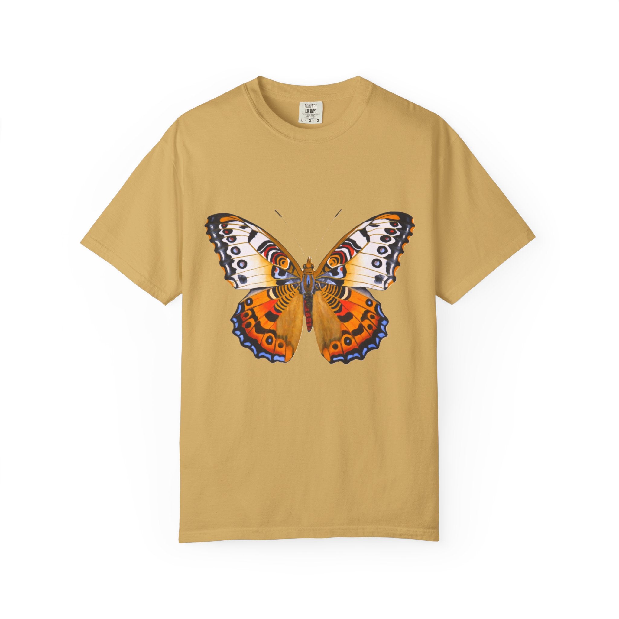 Orange Butterfly Graphic T-Shirt