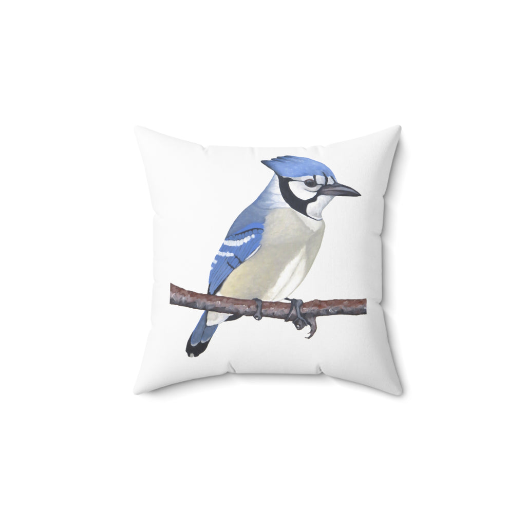 Blue Jay Throw Pillow