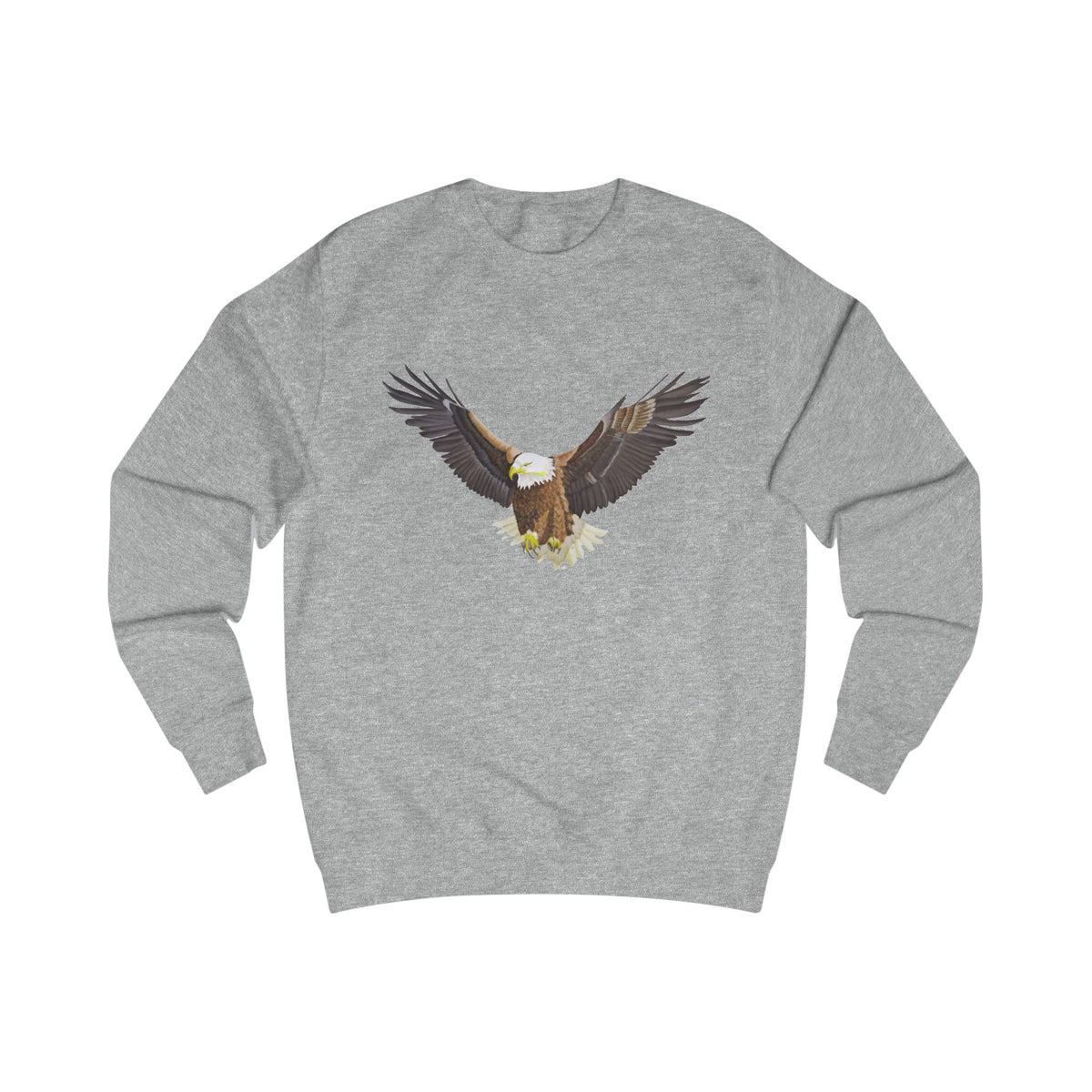 Majestic Eagle Graphic Sweatshirt - Hand-Drawn Nature Print