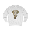 Majestic Elephant Graphic Sweatshirt - Hand-Drawn Nature Print